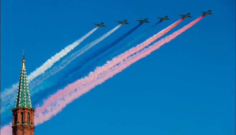 Министерство обороны опубликовало фотографию несостоявшегося авиапарада